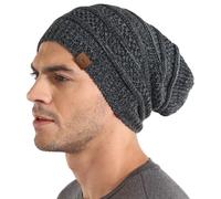 Tough Headwear Cappello Invernale - Berretto in Maglia Oversize - Unisex per Uomo e Donna - Beanie Hat Caldo per Inverno - Cappello Deadlock e Capelli Lunghi - Taglia Unica