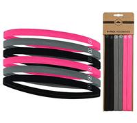 Tough Headwear Fascia Capelli Uomo Donna - Fasce Capelli Sport - Set di 6 Fascette Sportive Elastiche - Sottili Assorbenti e Antiscivolo - Fasce Running Workout e Allenamento in Palestra