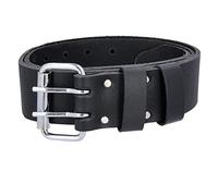 TOUGH MASTER Cintura da lavoro in pelle, doppia spilla da 5,1 cm, in pelle di bufalo, cuciture resistenti, cintura da lavoro per uomo/donna, cintura fai da te per fondine per attrezzi, sacchetti