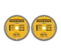 TOUGH MASTER Lama per sega circolare, 165 mm, professionale, in TCT, 165 x 20 x 60 denti, ideale per legno, legno con chiodi, laminato, plastica, adatta a Bosch, Makita, DeWalt, confezione da 2