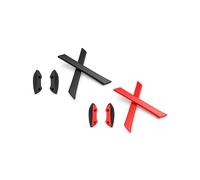 ToughAsNails Kit di 2 paia di gommini di ricambio per cuffie e naselli per occhiali da sole Oakley Straight Jacket 2007, nero e rosso