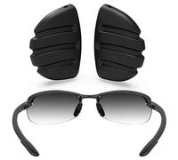 ToughAsNails Naselli di ricambio per occhiali da sole Maui Jim Makaha MJ405/Sandy Beach MJ408/Ho'okipa MJ407 e Martini, 1 paio, nero, Makaha