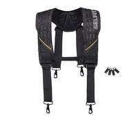 ToughBuilt Bretelle GelFit nere con fibbie, loop e punti di fissaggio ClipTech