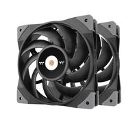 TOUGHFAN 085-PL14BL-A Set di 2 ventilatori circolari PWM ad alta pressione statica controllata 500~2000 rpm 140 mm con sistema di montaggio anti-vibrazioni Nero - Nouvo