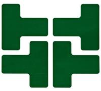 Toughstripe Division - Pennarello a righe, 50,80 x 127 x 127 mm, confezione da 20, colore: Verde