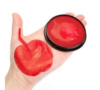 TOUISEDGI Face Body Paint Water Based Makeup Pigment Hypoallergenic Bright Colors Halloween Cosplay Party Supplies 14 Colors (Rosso)