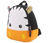 TOUISEDGI Zaino per Bambini, Zaino Prescolare Impermeabile Modello di Cartone Animato Zaino per Bambini Zaino Largo in Neoprene Sacchetti per Scuola Materna per Ragazzi Ragazze(Zebra)