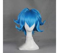 Touken Ranbu online parrucca cosplay Sayosamonji blu capelli sintetici corti la spada danza Touken Ranbu parrucche costume anime Perucas KUZZ9325