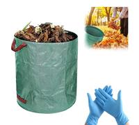 Toulifly Sacco da Giardinaggio,Borse da Giardino Professionali,Sacco per Rifiuti Riutilizzabili,Sacchi Per la Spazzatura da Giardino,Sacco Antistrappo per Raccogli Foglie da Giardino(120L)