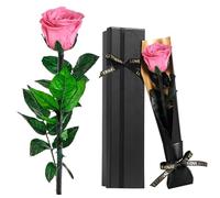 Touloube Rosa Stabilizzate Vera Eterna Fiori Rosa Regalo Donna Compleanno Natale Anniversario Per Lei, Regali Mamma Fidanzata Moglie Sorella, Ti Amoregali, Festa Della Mamma, San Valentino