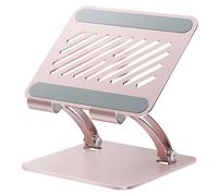 tounee Supporto per Tablet, Supporto da Scrivania in Alluminio Regolabile con Doppia Barra, Compatibile con iPad, Tablet Surface, Monitor Portatili, Kindle e Altro (4,7-16,5") (Rosa)