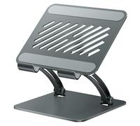 tounee Supporto per Tablet, Supporto da Scrivania in Alluminio Regolabile con Doppia Barra, Compatibile con iPad, Tablet Surface, Monitor Portatili, Kindle e Altro (4,7-16,5") (Grigio)