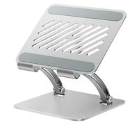 tounee Supporto per Tablet, Supporto da Scrivania in Alluminio Regolabile con Doppia Barra, Compatibile con iPad, Tablet Surface, Monitor Portatili, Kindle e Altro (4,7-16,5") (argento)