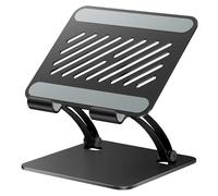 tounee Supporto per Tablet, Supporto da Scrivania in Alluminio Regolabile con Doppia Barra, Compatibile con iPad, Tablet Surface, Monitor Portatili, Kindle e Altro (4,7-16,5") (nero)