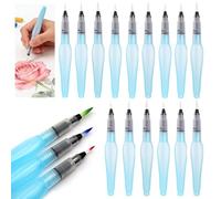 Touosy 15 Pezzi Ricaricabili Pennelli Acquerello Set Pennelli Pittura Kit Pittura Dipingere Water Brushen Ricaricabili per Colorare Acquerello Artisti Calligrafia Dambini Amanti Della