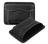 Touosy 2 Pezzi Porta Documenti Auto, Pelle Organizer Organizer Laterale Sedile e Auto, Grande Capacità Scatola Portaoggetti Portaoggetti Universale per Cellulari Chiavi Monete Occhiali