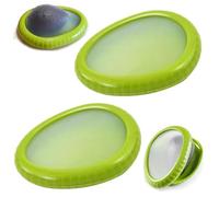 Touosy 2 Pezzi Silicone Fruit Storage Box, Contenitori Riutilizzabili per Frutta e Verdura, Avocado Saver for Fridge Adatto per Mantenere Freschi Frutta Verdura Sigillato e Antiossidante