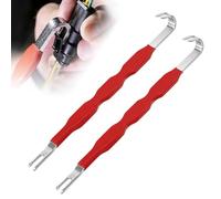 Touosy 2 Pezzi Utensili Auto a Doppia estremità Robusto Strumento Separatore per Connettori Elettrici, Strumento Separatore Disconnette Universale in Acciaio Carbonio per Manutenzione Démontage