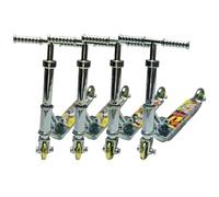 Touosy 4 Pezzi Fingerboard, Monopattino Freestyle Mini Skateboard da Dita, Monopattino Bambino Finger Skateboard Disegni Vari per Bambini Bomboniere Riempitivi Fotografie (Blu)