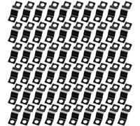 Touosy 60 Pezzi Fascette Stringitubo, Morsetti per Tubi 2 Fori, Morsetti a U Metallo Morsetto per Tubi Resistente Morsetto per Cavi Condotti Fili Metallici Gestione del Cablaggio Elettrico (10 MM)