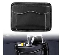 Touosy Porta Documenti Auto, Pelle Organizer Organizer Laterale Sedile e Auto, Grande Capacità Scatola Portaoggetti Portaoggetti Universale per Cellulari Chiavi Monete Occhiali