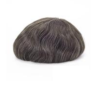 Toupee For Men Fine Mono NPU Men Toupee Sistema di sostituzione dei capelli umani Protesi per capelli lisci Parrucca nera naturale 130 7x10 # Colore 230