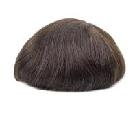 Toupee For Men Fine Mono NPU Men Toupee Sistema di sostituzione dei capelli umani Protesi per capelli lisci Parrucca nera naturale 130 6x9 # Colore 210