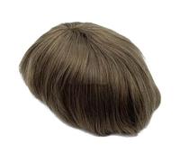 Toupee For Men Human Hair Replacement System, parrucca da uomo per capelli, 0,04 ~ 0,06 mm PU Base 8 x 10"