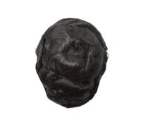 Toupee per uomini 25mm Australia Parrucchino riccio Protesi for capelli maschili Parrucchino da uomo Sistemi di exhuast for capelli umani naturali Parrucca da uomo Sistema di sostituzione dei capelli(