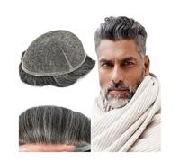 Toupee per uomini Protesi capillare da uomo in pizzo pieno Toupee for capelli da uomo Parrucche ondulate traspiranti Sistemi di sostituzione naturale dei capelli umani for uomo Sistema di sostituzione
