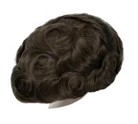 Toupee per uomini Unità Parrucchino Protesi Capillare Maschile Australia Parrucchino da Uomo Trasparente Pu e Merletto Svizzero Parrucca Maschile Capelli Umani Naturali Capelli da Uomo Sistema di sost