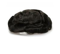 Toupee per uomo, Base Durevole Candeggina Nodi Singoli Uomini Parrucca Attaccatura Dei Capelli Umani Parrucchino Protesi Lace & Pu Parrucca Maschile Unità di Sistema di Capelli,per tutti i giorni, co