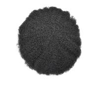 Toupee per Uomo Parrucchino da uomo Parrucche da uomo afro ricci Mono top traspirante e perimetro in PU Protesi capillare for capelli maschili Unità di sistema di ricambio da 6" Parrucca for capelli u