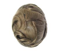 Toupee per Uomo Sistema di Sostituzione dei Capelli Pelle Sottile Parrucche a...