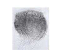 Toupee Uomo Capelli Parrucca da uomo dritta marrone da 0,06 mm con attaccatura frontale a V for uomo, 16 cm, capelli umani, pelle ultra sottile, PU, protesi capillare da uomo(16x1.5cm,Grey)