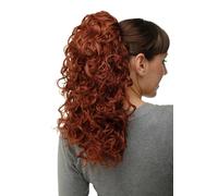 Toupet Coda di Cavallo Super Volume Ricci Rosso Rame Ca. 45 CM NC002-350