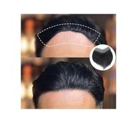 Toupet frontale for uomo, capelli umani PU, posticci frontali for uomo, con anello a V Hair Pieces Replacement(7x15 cm)