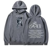 Tour 2025 Felpa con Cappuccio Tokyo Hotel, Merchandising Ufficiale, Felpa Stampa Streetwear Unisex (Gary Scuro,L)