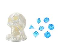 Tour à Dés Squelette - Accessoire de Jeu Effrayant pour Jeux dee Rôle ou dei Société - Design Crâne Macabre pours Halloween, Donjons et Dragons, Plateau Geek