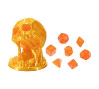 Tour à Dés Squelette - Accessoire de Jeu Effrayant pour Jeux dee Rôle ou dei Société - Design Crâne Macabre pours Halloween, Donjons et Dragons, Plateau Geek