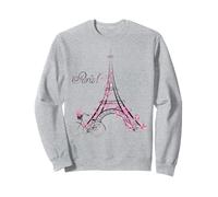 Tour di Parigi Eiffel avec Vélo riempie Garçons Voyage Vacances Felpa