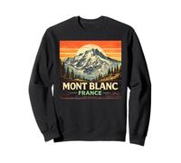 Tour du Mont Blanc Alpi Escursionismo Francia Italia Svizzera Felpa