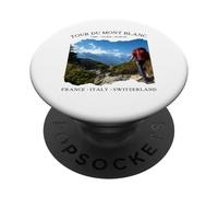 Tour Du Mont Blanc Grandi escursioni d'Europa Escursioni Donna Uomo PopSockets PopGrip Adesivo