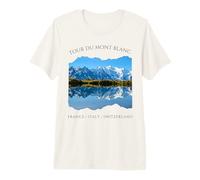 Tour Du Mont Blanc Grandi Escursioni d'Europa Escursioni Uomo Donna Maglietta Premium