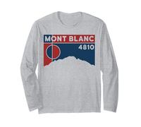 Tour du Mont Blanc Montblanc 4810 Regali escursionistici Francia Maglia a Manica