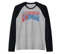 Tour du Mont Blanc Montblanc 4810 Regali escursionistici Francia Maglia con Maniche Raglan