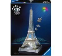 TOUR EIFFEL LED monumento 3D PUZZLE senza colla RAVENSBURGER luminoso 243 PEZZI