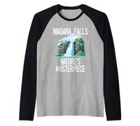 Tour estivo della Giornata della Terra, capolavoro della natura delle Cascate del Niagara Maglia con Maniche Raglan