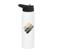 TOUR IN BICICLETTA SU STRADA TRA MONTAGNE E VALLE Stainless Steel Insulated Water Bottle