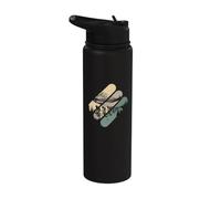 TOUR IN BICICLETTA SU STRADA TRA MONTAGNE E VALLI Stainless Steel Insulated Water Bottle